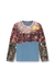 Blue and Pink Layered T-shirt with camo motif