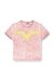 Pink Slim fit T-shirt with Oval D puff print