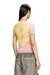 Pink Slim fit T-shirt with Oval D puff print