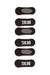 Black Three-pack no-show socks