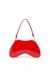 Red Play-Glossy crossbody bag with tonal logo