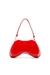 Red Play-Glossy crossbody bag with tonal logo