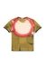 Military Green Tie-dye T-shirt with spotlight print