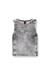 Dark Grey Sleeveless top in crystal denim