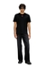 Black T-shirt with metallic Oval D
