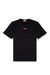 Black T-shirt with metallic Oval D