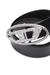 Black 4cm Leather belt with crystal buckle