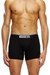 Black Three-pack of plain long boxer briefs