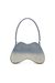 Blue Double-D-Shoulder bag in solarised denim