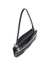 Black 1DR Twin-Double-pouch shoulder bag in printed leather