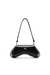Black Play-Crossbody bag in semi gloss leather