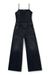 Black and Dark Grey Strappy jumpsuit in batavia-weave denim