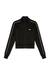 Black Jersey track jacket with contrast piping