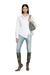 White Wrap shirt with logo charm