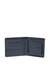 Blue Bi-fold wallet in leather