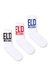 White Three-pack socks with Diesel logo