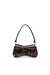 Black Play-Glossy clutch with print