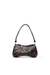 Black Play-Glossy clutch with print