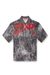 Black  Beach polo shirt in printed mesh