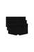 Black Three-pack plain boxer briefs