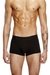 Black Three-pack plain boxer briefs