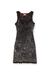 Black Stretch mini dress with contrasting trims