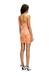 Orange Knitted dress with metallic accent