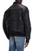 Black Bomber jacket with patches and embroidery