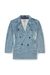 Blue  Blazer in ultra-destroyed jacquard denim