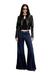 Dark Blue D-Akii Flare Fit Jeans