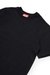 Black T-shirt with mega Oval D embroidery