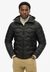HOODED QUILTED WAVE PADDED JKT