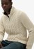 JACOB CABLE KNIT HALF ZIP