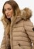 FUJI FAUX FUR HOODED LONGLINE