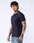METALLIC COLLAR STRIPE POLO