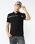 METALLIC CHEST STRIPE POLO