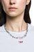 Silver Stainless Steel and Brass Chain Necklace