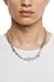 Silver Stainless Steel and Brass Chain Necklace