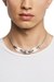 Silver Stainless Steel and Silicone Metamorph Chain Necklace