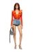 Black Grab-D S-Small scrunched hobo bag in crystal denim