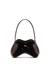 Red Double-D-Rigid shoulder bag in dégradé glossy PU