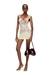 Red Double-D-Rigid shoulder bag in dégradé glossy PU