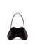 Red Double-D-Rigid shoulder bag in dégradé glossy PU