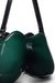 Green Double-D-Rigid shoulder bag in dégradé glossy PU
