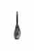 Black Double-D-Rigid shoulder bag in brushed PU