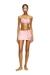 Pink Bandeau bikini top with maxi logo