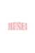 Pink Bandeau bikini top with maxi logo