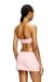 Pink Bandeau bikini top with maxi logo