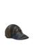 Black Denim cap with camouflage effect