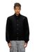 Black Padded bomber jacket in wool blend